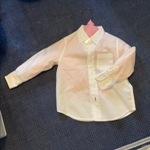 Boys white button down shirt